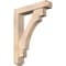 Ekena Millwork Merced Craftsman Smooth Bracket w/ Offset Brace, Douglas Fir, 5 1/2"W x 26"D x 34"H BKT0604X26X34MRC04SDF - alternate 1